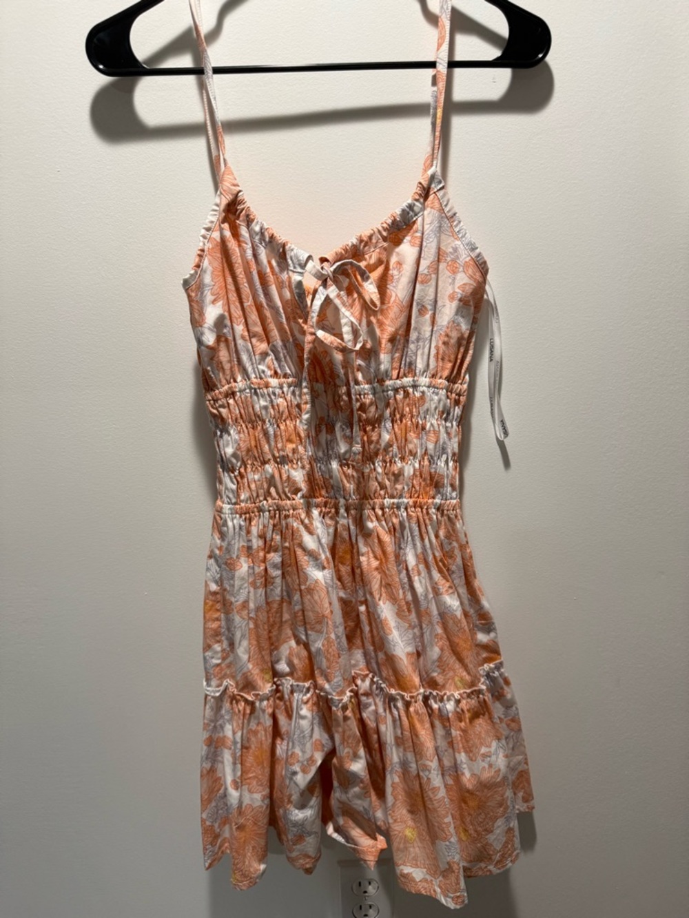 Women’s Mini Sundress - Peach Floral